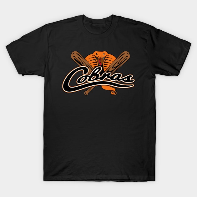 Cobras Baseball Logo T-Shirt by DavesTees